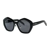 Солнцезащитные очки Prada Hexagon Form With Logo "Black"