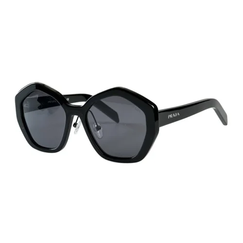 Солнцезащитные очки Prada Hexagon Form With Logo "Black"