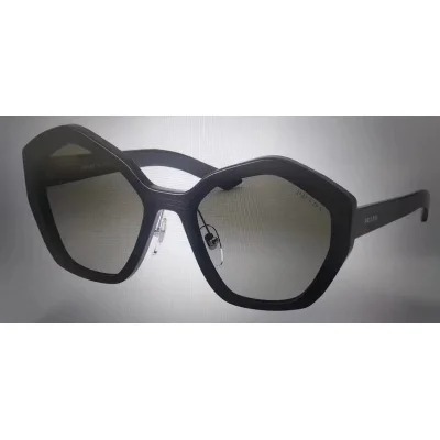 Солнцезащитные очки Prada Hexagon Form With Logo "Black" фото № 2