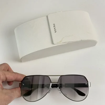 Солнцезащитные очки Prada Logo On Thin Frame "Gray" фото № 2 Солнцезащитные очки Prada Logo On Thin Frame "Gray" фото № 2