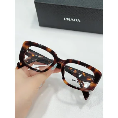 Оправа для очков Prada Square Temples With Logo And Small Inscription "Brown/Ginger" фото № 2 Оправа для очков Prada Square Temples With Logo And Small Inscription "Brown/Ginger" фото № 2