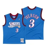Баскетбольная Джерси Mitchell And Ness Philadelphia 76ers №3 Allen Iverson "Blue"