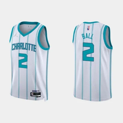 Баскетбольная Джерси NBA Charlotte Hornets 21-22 №2 LaMelo Ball "White" фото № 2 Баскетбольная Джерси NBA Charlotte Hornets 21-22 №2 LaMelo Ball "White" фото № 2