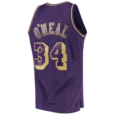 Баскетбольная Джерси NBA Los Angeles Lakers №34 Shaquille Oneal "Violet" фото № 2