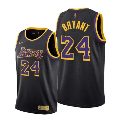 Баскетбольная Джерси Nike Los Angeles Lakers 21 №24 Kobe Bryant "Black" фото № 2