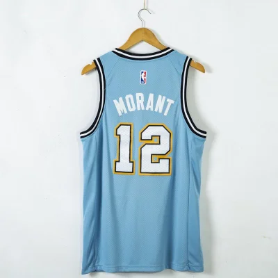 Баскетбольная Джерси Nike Memphis Grizzlies 20-21 №12 Ja Morant "Blue" фото № 3
