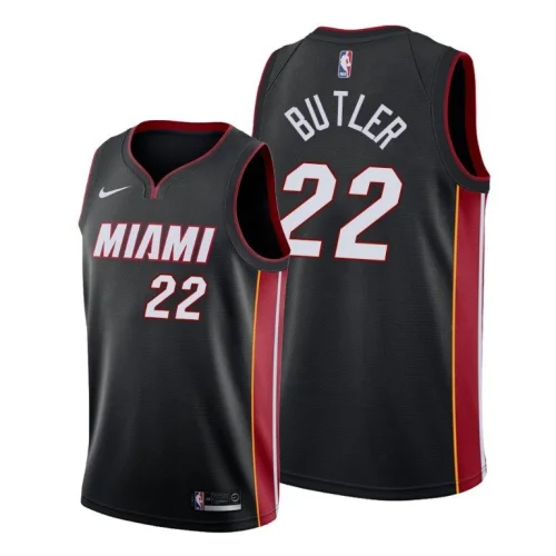 Баскетбольная Джерси Nike X NBA Miami Heat №22 Jimmy Butler "Black"