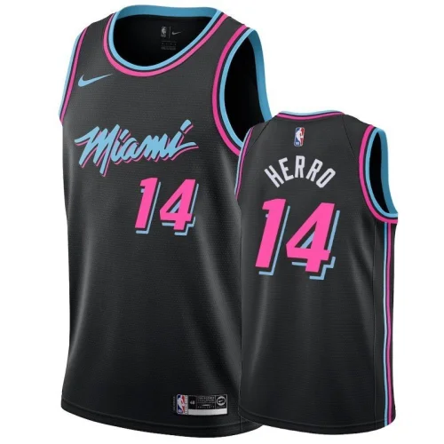 Баскетбольная Джерси Nike Miami Heat 19-20 №14 Tyler Herro "Black"