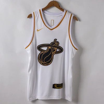 Баскетбольная Джерси Nike Miami Heat 19-20 №3 Dwyane Wade "White" фото № 4