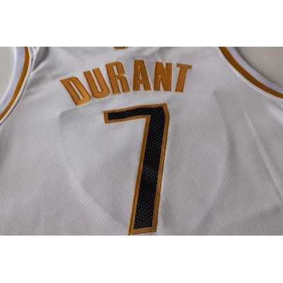 Баскетбольная Джерси Nike Brooklyn Nets 19-20 №7 Kevin Durant "White/Black" фото № 2