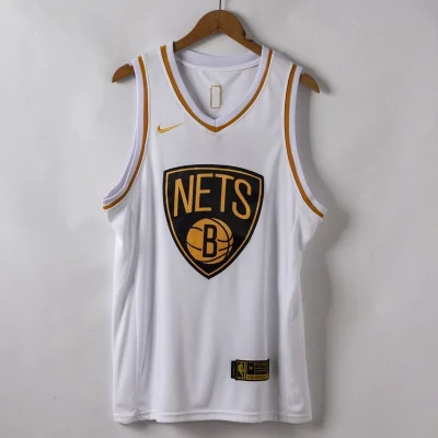 Баскетбольная Джерси Nike Brooklyn Nets 19-20 №7 Kevin Durant "White/Black" фото № 4