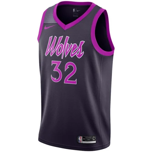 Баскетбольная Джерси Nike Minnesota Timberwolves 18-19 №32 Karl-Anthony Towns "Violet"
