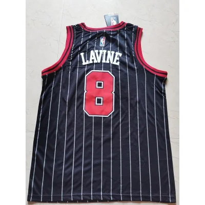 Баскетбольная Джерси Nike Chicago Bulls 19-20 №8 Zach LaVine "Black" фото № 4