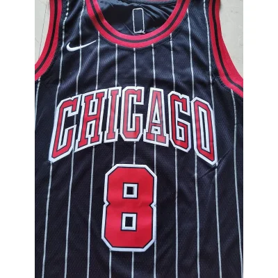 Баскетбольная Джерси Nike Chicago Bulls 19-20 №8 Zach LaVine "Black" фото № 6