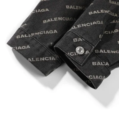 Джинсовая Куртка Balenciaga With The Inscription Of The Brand "Black" фото № 4 Джинсовая Куртка Balenciaga With The Inscription Of The Brand "Black" фото № 4