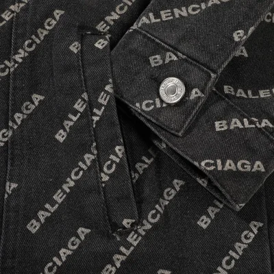 Джинсовая Куртка Balenciaga With The Inscription Of The Brand "Black" фото № 7 Джинсовая Куртка Balenciaga With The Inscription Of The Brand "Black" фото № 7
