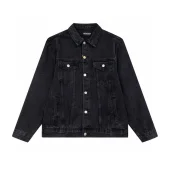 Джинсовая Куртка Balenciaga With Big Logo "Black"