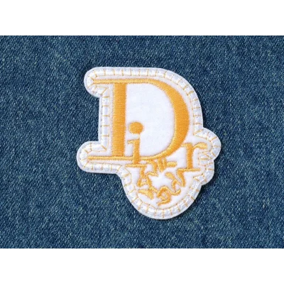 Куртка Christian Dior Yellow Down Logo With White Outline "Blue" фото № 4