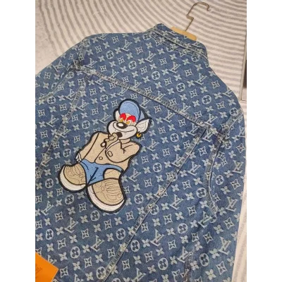 Джинсовая Куртка Louis Vuitton With Cartoon Patch On The Back "Blue" фото № 8