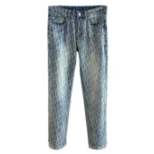 Джинсы Christian Dior Dim White Logos Dior "Blue"