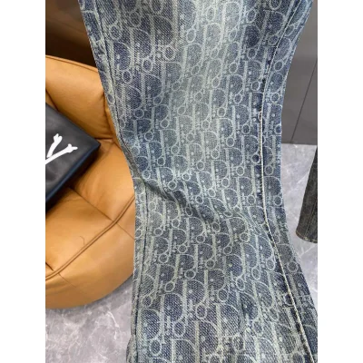 Джинсы Christian Dior Dim White Logos Dior "Blue" фото № 5 Джинсы Christian Dior Dim White Logos Dior "Blue" фото № 5