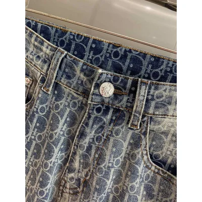 Джинсы Christian Dior Dim White Logos Dior "Blue" фото № 3 Джинсы Christian Dior Dim White Logos Dior "Blue" фото № 3