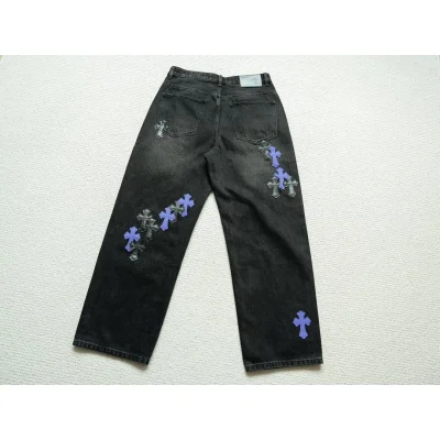 Джинсы Chrome Hearts Crosses "Black/Violet" фото № 6 Джинсы Chrome Hearts Crosses "Black/Violet" фото № 6