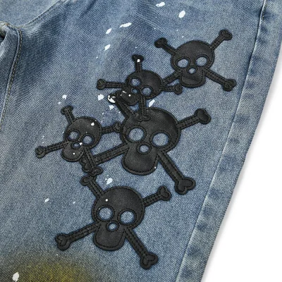 Джинсы Gallery Dept. LA Flare Cross Patch "Blue" фото № 4