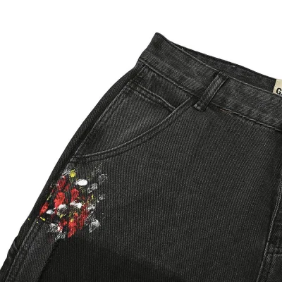 Джинсы Gallery Dept. LA Flare Cross Patch "Black" фото № 5