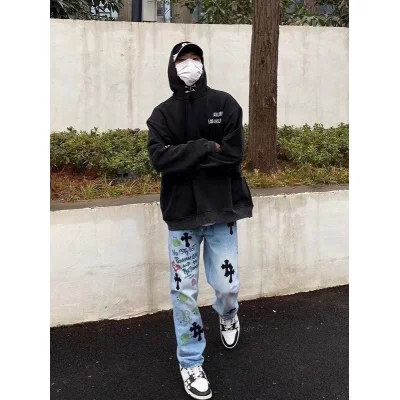 Джинсы Levi’s Сrosses and Inscriptions "Blue" фото № 4