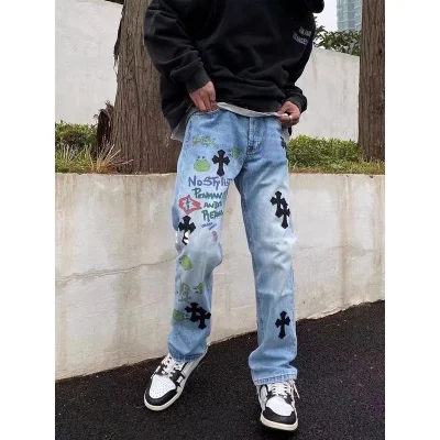 Джинсы Levi’s Сrosses and Inscriptions "Blue" фото № 5