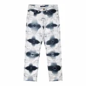 Джинсы Louis Vuitton Flower Waterclolr Front Back Pocket "White"