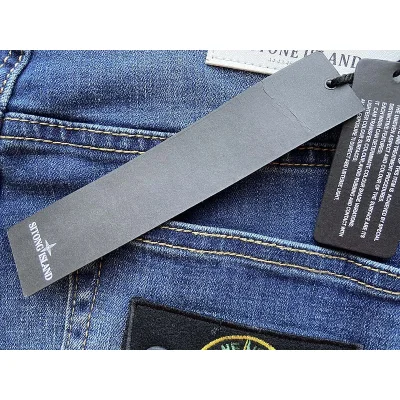 Джинсы Stone Island With Patch On Pocket - Logo "Blue" фото № 5