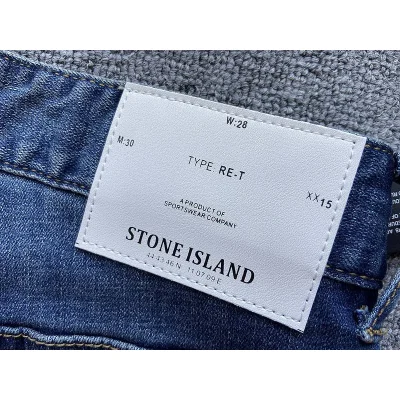 Джинсы Stone Island With Patch On Pocket - Logo "Blue" фото № 6