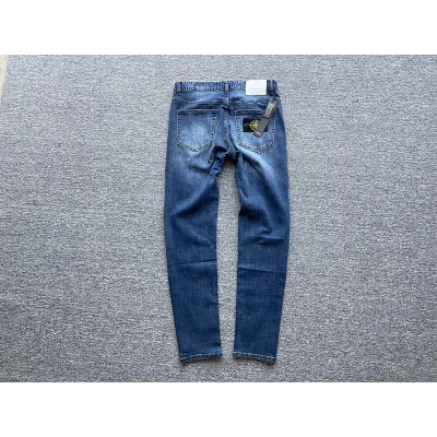 Джинсы Stone Island With Patch On Pocket - Logo "Blue" фото № 8