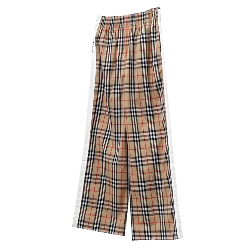 Штаны Burberry Red And Black Lines Allsides Checked Print "White"