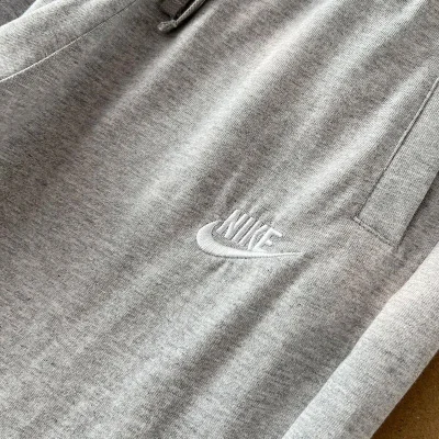 Штаны Nike Cotton With Brand Logo "Gray" фото № 3
