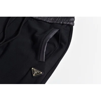 Штаны Prada With Leather Insert "Black" фото № 6 Штаны Prada With Leather Insert "Black" фото № 6