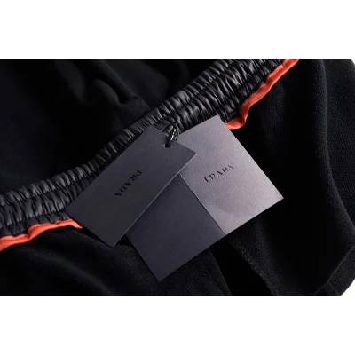Штаны Prada With Leather Insert "Black" фото № 7 Штаны Prada With Leather Insert "Black" фото № 7