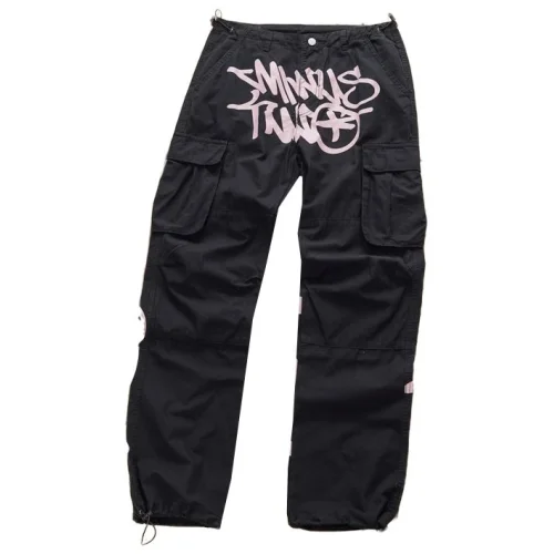 Штаны Stussy With The Inscription Of The Logo "Black/Pink"