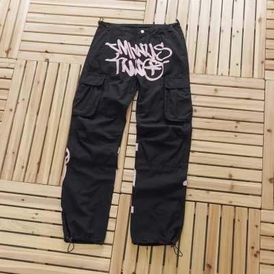 Штаны Stussy With The Inscription Of The Logo "Black/Pink" фото № 2 Штаны Stussy With The Inscription Of The Logo "Black/Pink" фото № 2