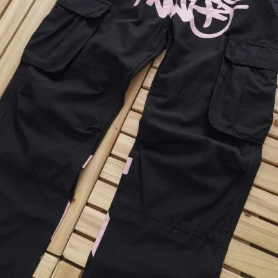 Штаны Stussy With The Inscription Of The Logo "Black/Pink" фото № 5 Штаны Stussy With The Inscription Of The Logo "Black/Pink" фото № 5