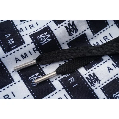 Шорты Amiri Logo And Inscription In Rectangle "Black" фото № 5
