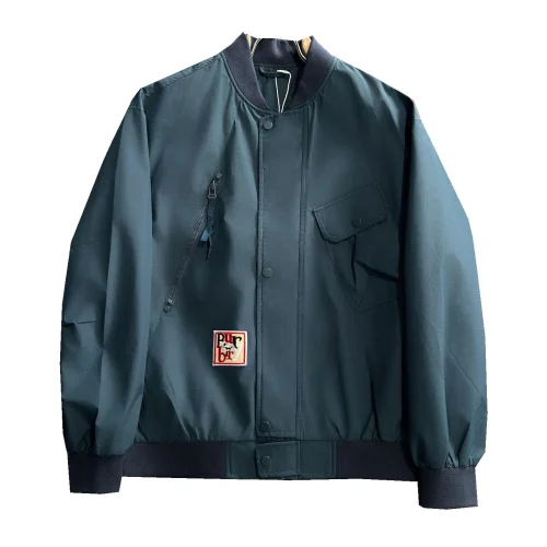 Бомбер Burberry Frontside Colorful Print In Square Burberry "Blue"