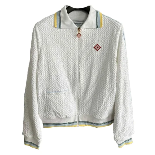 Бомбер Casablanca Small Frontside Red Romb "White"