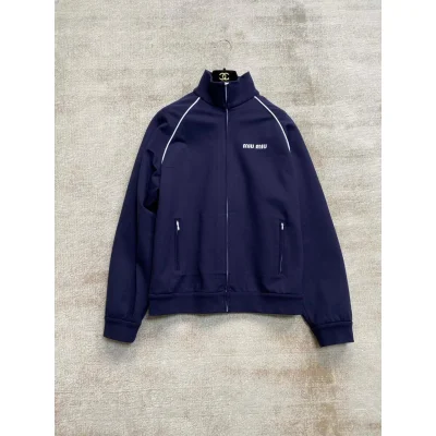 Бомбер Miu Miu Frontside Logotype White Miu MIu Light Lines "Blue" фото № 5 Бомбер Miu Miu Frontside Logotype White Miu MIu Light Lines "Blue" фото № 5