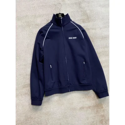 Бомбер Miu Miu Frontside Logotype White Miu MIu Light Lines "Blue" фото № 4 Бомбер Miu Miu Frontside Logotype White Miu MIu Light Lines "Blue" фото № 4