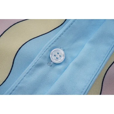 Рубашка Casablanca Egyptians And Waves Print "Multicolor" фото № 3