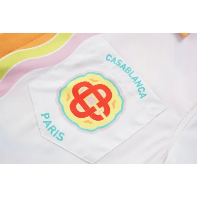 Рубашка Casablanca Colorful Waves Edge Decoration "White" фото № 3 Рубашка Casablanca Colorful Waves Edge Decoration "White" фото № 3