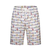 Шорты Gucci Repeating Colorful Logo "White"